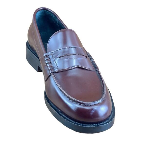 DSQUARED2 Mens Dark Red Penny Loafers Handmade In Italy Size 8.5-9| 42 - Picture 5 of 7